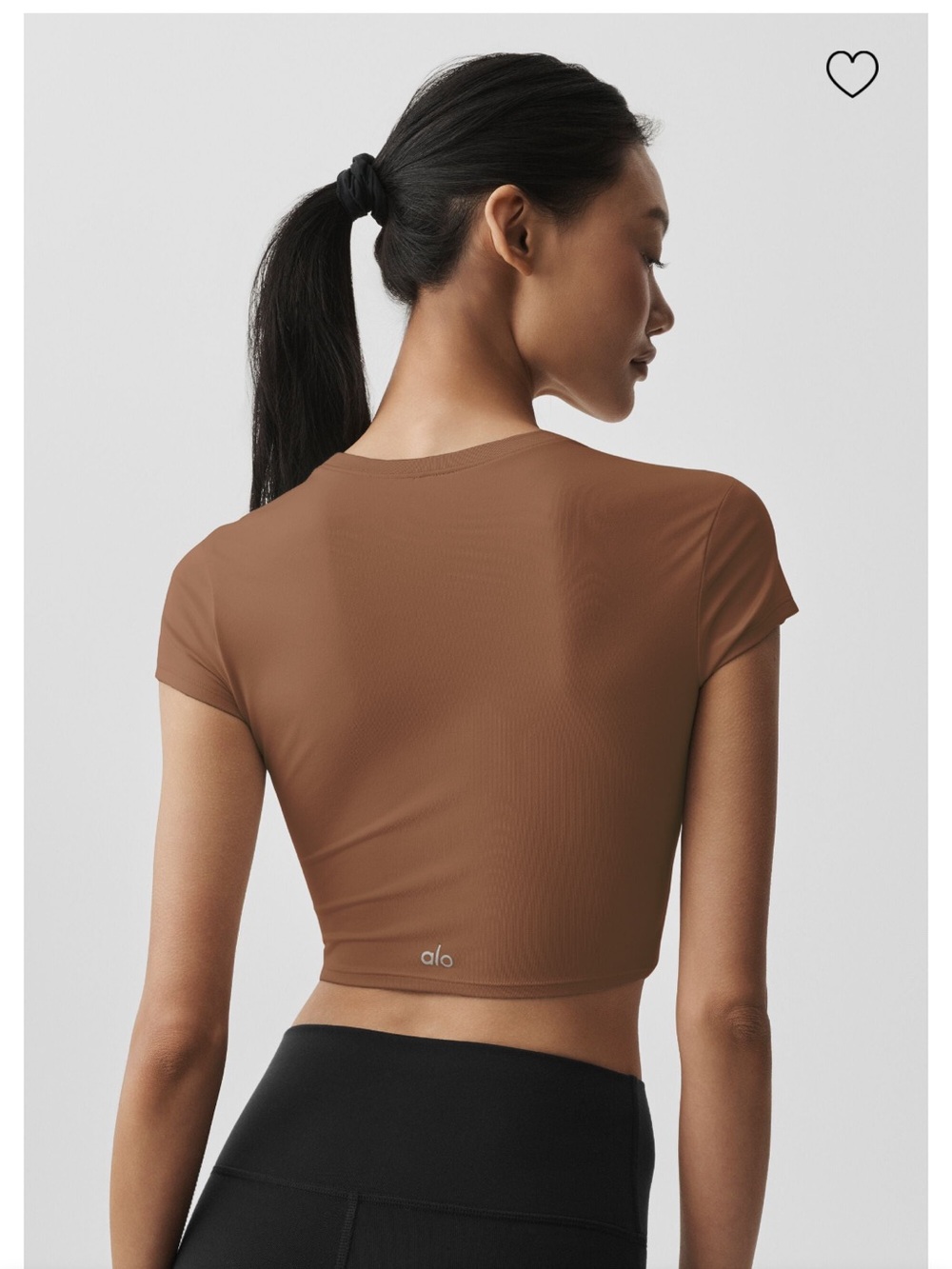ALO Alosoft Crop Finesse Short Sleeve - Picture 2 of 4